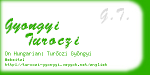 gyongyi turoczi business card