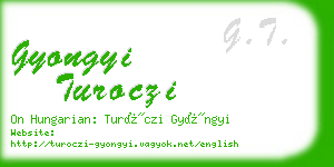 gyongyi turoczi business card